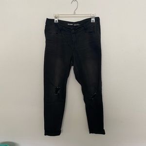Old Navy Rockstar mid rise holey jeans size 10